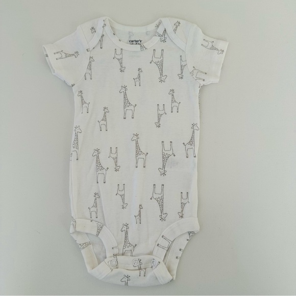 Carter’s 3 Months Baby Boy 4-pk Safari Animals Bodysuit Set Blue Gray Elephant - Picture 5 of 6